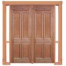 Portal Duplo de Abrir Madeira Maciça Cedro Arana Duquesa 016 Casmavi - 2.15 (A) X 2.03 (L) - 1