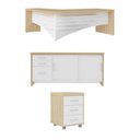 Ver imagem 1 de Jogo Completo Escritório Aveiro Carvalho Branco