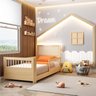 Cama Montessoriana Wave Solteiro com grade e moldura com Led Casatema MadeiraOriginals - 1