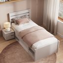 Ver imagem 2 de Cabeceira Solteiro Charme Beauty Madeira Maciça