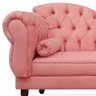 Divã Recamier Namoradeira Larissa 160cm com Capitonê - Direita Suede:rosa - 2
