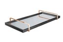 Ver imagem 1 de Bandeja Decorativa Espelhada Lf017 Preto/cobre