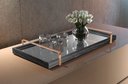 Ver imagem 2 de Bandeja Decorativa Espelhada Lf017 Preto/cobre