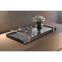 Ver imagem 2 de Bandeja Decorativa Espelhada Lf017 Preto/cobre