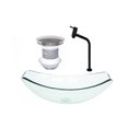 Ver imagem 1 de CUBA DE VIDRO OVAL CHANFRADA 51CM JATEADO + VALVULA + TORNEIRA PRETA
