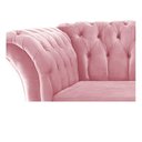Ver imagem 2 de Poltrona Decorativa Chesterfield Sofia Suede Rosa Bebê