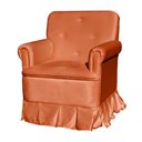 Ver imagem 2 de Poltrona Amamentação com Balanço + Puff Laura Veludo Terracota