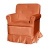 Poltrona Amamentação com Balanço + Puff Laura Veludo Terracota - 2