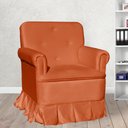 Ver imagem 7 de Poltrona Amamentação com Balanço + Puff Laura Veludo Terracota