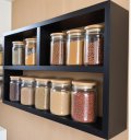Ver imagem 5 de Nicho Organizador para Banheiro Cozinha Sala Quarto Despensa 50x30x10 - Preto Tx