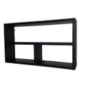 Ver imagem 2 de Nicho Organizador para Banheiro Cozinha Sala Quarto Despensa 50x30x10 - Preto Tx