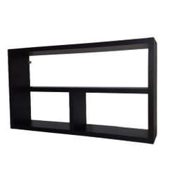 Nicho Organizador para Banheiro Cozinha Sala Quarto Despensa 50x30x10 - Preto Tx - 2
