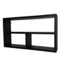 Nicho Organizador para Banheiro Cozinha Sala Quarto Despensa 50x30x10 - Preto Tx - 2