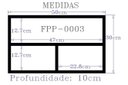 Ver imagem 3 de Nicho Organizador para Banheiro Cozinha Sala Quarto Despensa 50x30x10 - Preto Tx
