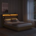 Ver imagem 5 de Cama de Casal e Queen Suspensa com Iluminação LED e Organizador na Cabeceira Cancun