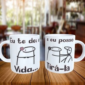 Caneca Personalizada Flork Eu Te Dei a Vida...