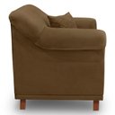 Ver imagem 6 de Kit 2 Poltronas Para Sala De Estar Pés Castanho Caramelo