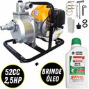 Ver imagem 1 de Motobomba Vb10b Vulcan Á Gasolina 2 Tempos 52cc 2,5hp Saída de 1 Pol com Óleo Stihl 500ml