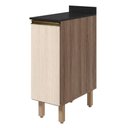 Ver imagem 1 de Balcão com Tampo 1 Porta MDF 30 cm Kali 1221722 Carvalho Toq Bianco Nicioli
