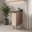 Ver imagem 5 de Balcão com Tampo 1 Porta MDF 30 cm Kali 1221722 Carvalho Toq Bianco Nicioli