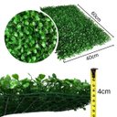 Ver imagem 2 de 25 Placas de Folhagens Verdes Buxinho Artificiais para Jardim Vertical Decoração Moderna e Realista