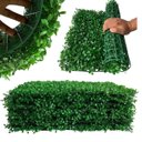 Ver imagem 4 de 25 Placas de Folhagens Verdes Buxinho Artificiais para Jardim Vertical Decoração Moderna e Realista
