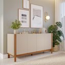 Ver imagem 7 de Buffet Balcao 4 Portas Mdf 170 Cm 22183 Off White Natuem