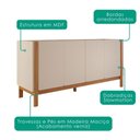 Ver imagem 4 de Buffet Balcao 4 Portas Mdf 170 Cm 22183 Off White Natuem