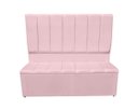 Ver imagem 1 de Jogo Cabeceira e Recamier Baú para Cama Box Casal King 1.95:rosa Bebe