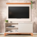 Ver mais imagens de Painel para Tv 45 Pol e Rack Bancada 136cm Lucca Off/freijó C01 - Mpozenato
