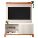 Ver imagem 7 de Painel para Tv 45 Pol e Rack Bancada 136cm Lucca Off/freijó C01 - Mpozenato