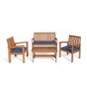Conjunto Jardim em Madeira Rustic - Azul - 2