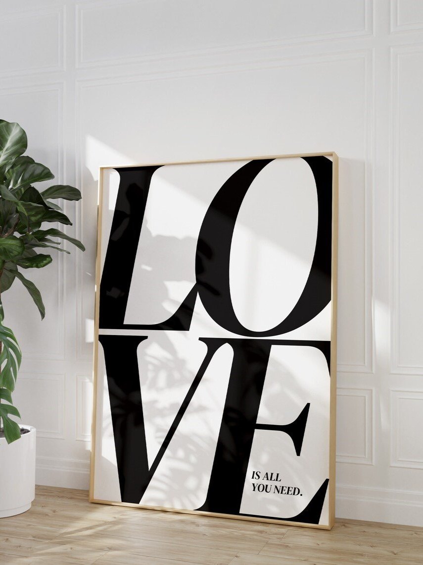 Quadro Decorativo - Love Vintage 70s