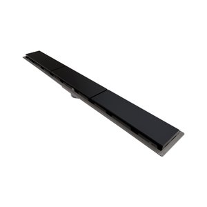 Ralo Linear Novii Sifonado 8897 75cm Saída Central com Tampa Preta Preta 8897