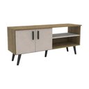 Ver imagem 1 de Rack para TV até 50 Polegadas com 2 Portas Retrô 121,2cm Multimóveis CR45366 Mel/Arenas