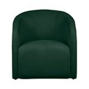 Ver imagem 2 de Poltrona Sala de Estar Decorativa Lara Bouclê Verde - Vallisa Decor