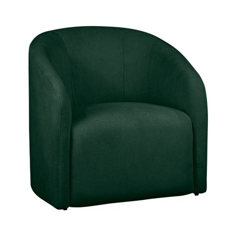 Poltrona Sala de Estar Decorativa Lara Bouclê Verde - Vallisa Decor