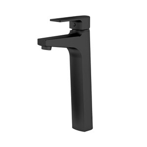 Misturador Monocomando de Mesa p/ Lavatório Bica Alta Preto Fosco 6877 BK370 Fani