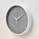 Ver imagem 2 de Relógio de Parede 24x4cm N239584-1 Branco e Cinza - Quanhe