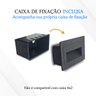 4 Balizador Escada Externo Embutir Led Preto Retangular Lup52 - 8