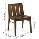 Ver imagem 2 de Cadeira Paty Castanho Oregon e Cacau - Datelli Design