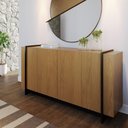 Ver imagem 1 de Aparador para Sala Buffet Ambiente Copacabana Freijó Preto Acetinado– Colibri