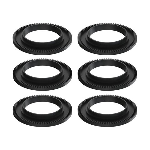 Kit 6 Espalha Chama de Fogão Queimador Duplo Ferro 17,5cm