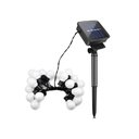 Ver imagem 1 de Grinalda Cordão Luzes Solares Jardim Bolas Branca 20 Leds