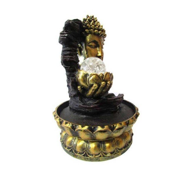 Fonte de Decoração Feng Shui Cabeça de Buda Com Led Bivolt - 3