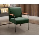 Ver imagem 3 de Poltrona Jade Cadeira Moderna Decoração Sala, Recepção - Veludo Verde