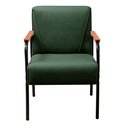 Ver imagem 2 de Poltrona Jade Cadeira Moderna Decoração Sala, Recepção - Veludo Verde