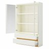 Armario de Escritorio Moju cor Off White com Freijo 183cm - 57370 - 2