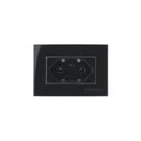 Ver imagem 1 de Placa para Móveis 65x45 com Tomada Margirius Sleek 2p+t 10a Preto Ebony