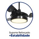 Ver imagem 3 de Ventilador de Teto Valen com Led Branco Quente Motor Grande Potente